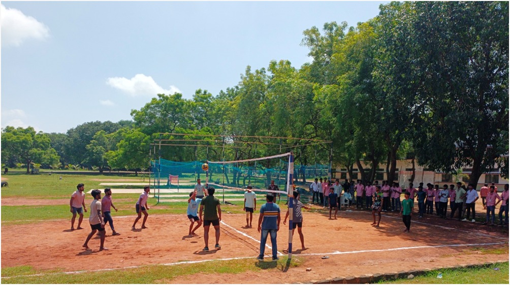 Spacious and vibrant cafeteria interior